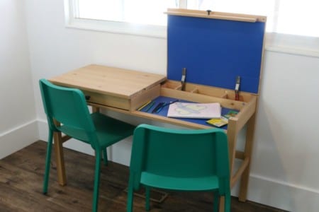 Easy Diy Ikea Desk Hack With 2 Hidden Compartments For Kids Work Areas And Storage #remodelaholic