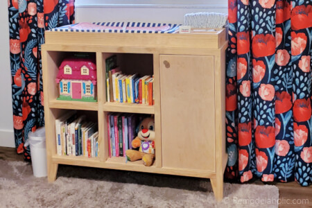 Diy Baby Changing Table With Cubbies And Changing Table Topper Organizer, Remodelaholic